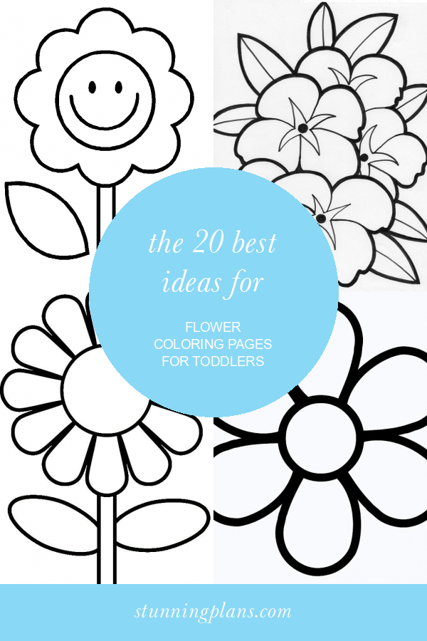 The 20 Best Ideas for Flower Coloring Pages for toddlers Home, Family